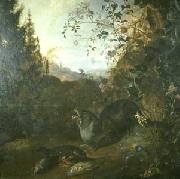 WITHOOS, Mathias Otter in a Landscape oil on canvas